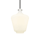 A thumbnail of the Innovations Lighting 493-1S-16-12 Norwalk Pendant Matte Black / Matte White