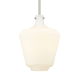 A thumbnail of the Innovations Lighting 493-1S-16-12 Norwalk Pendant Brushed Satin Nickel / Matte White