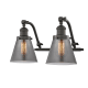 A thumbnail of the Innovations Lighting 515-2W Small Cone Oiled Rubbed Bronze / Smoked