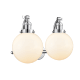 A thumbnail of the Innovations Lighting 515-2W-8 Beacon Polished Chrome / Matte White Cased