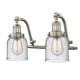 A thumbnail of the Innovations Lighting 515-2W Small Bell Satin Brushed Nickel / Seedy
