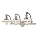 A thumbnail of the Innovations Lighting 515-3W Halophane Brushed Satin Nickel / Matte White