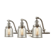 A thumbnail of the Innovations Lighting 515-3W Small Bell Brushed Satin Nickel / Silver Plated Mercury