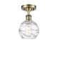 A thumbnail of the Innovations Lighting 516-1C-11-6 Athens Semi-Flush Antique Brass / Clear Deco Swirl