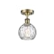 A thumbnail of the Innovations Lighting 516-1C-11-6 Athens Semi-Flush Antique Brass / Clear Water Glass