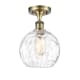 A thumbnail of the Innovations Lighting 516-1C-13-8 Athens Semi-Flush Antique Brass / Clear Water Glass