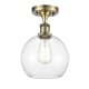 A thumbnail of the Innovations Lighting 516-1C-13-8 Athens Semi-Flush Antique Brass / Clear