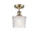 A thumbnail of the Innovations Lighting 516-1C-11-7 Niagra Semi-Flush Antique Brass / Clear