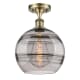 A thumbnail of the Innovations Lighting 516-1C-13-10 Rochester Semi-Flush Antique Brass / Smoked