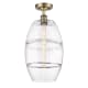 A thumbnail of the Innovations Lighting 516-1C-20-10 Vaz Semi-Flush Antique Brass / Clear