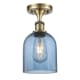 A thumbnail of the Innovations Lighting 516-1C-11-6 Bella Semi-Flush Antique Brass / Blue