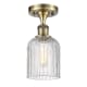 A thumbnail of the Innovations Lighting 516-1C-11-5 Bridal Veil Semi-Flush Antique Brass