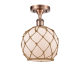 A thumbnail of the Innovations Lighting 516 Farmhouse Rope Antique Copper / White Glass with Brown Rope