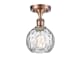 A thumbnail of the Innovations Lighting 516-1C-11-6 Athens Semi-Flush Antique Copper / Clear Water Glass