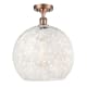 A thumbnail of the Innovations Lighting 516-1C-18-14 White Mouchette Semi-Flush Antique Copper