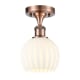 A thumbnail of the Innovations Lighting 516-1C-10-6 White Venetian Semi-Flush Antique Copper