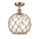 A thumbnail of the Innovations Lighting 516 Large Farmhouse Rope Antique Copper / Clear Glass with Brown Rope