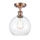 A thumbnail of the Innovations Lighting 516-1C-13-8 Athens Semi-Flush Antique Copper / Clear