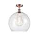 A thumbnail of the Innovations Lighting 516-1C-19-14 Athens Semi-Flush Antique Copper / Seedy