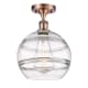 A thumbnail of the Innovations Lighting 516-1C-13-10 Rochester Semi-Flush Antique Copper / Clear