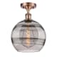 A thumbnail of the Innovations Lighting 516-1C-13-10 Rochester Semi-Flush Antique Copper / Smoked