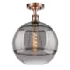 A thumbnail of the Innovations Lighting 516-1C-15-12 Rochester Semi-Flush Antique Copper / Smoked