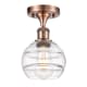 A thumbnail of the Innovations Lighting 516-1C-10-6 Rochester Semi-Flush Antique Copper / Clear