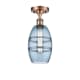 A thumbnail of the Innovations Lighting 516-1C-10-6 Vaz Semi-Flush Antique Copper / Blue