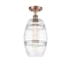 A thumbnail of the Innovations Lighting 516-1C-12-8 Vaz Semi-Flush Antique Copper / Clear