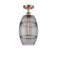 A thumbnail of the Innovations Lighting 516-1C-12-8 Vaz Semi-Flush Antique Copper / Smoked