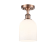 A thumbnail of the Innovations Lighting 516-1C-11-6 Bella Semi-Flush Antique Copper / White