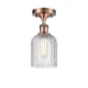 A thumbnail of the Innovations Lighting 516-1C-11-5 Bridal Veil Semi-Flush Antique Copper