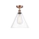 A thumbnail of the Innovations Lighting 516-1C-15-12 Berkshire Semi-Flush Antique Copper / Clear
