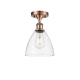 A thumbnail of the Innovations Lighting 516-1C-11-8 Bristol Semi-Flush Antique Copper / Clear