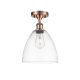 A thumbnail of the Innovations Lighting 516-1C-13-9 Bristol Semi-Flush Antique Copper / Clear