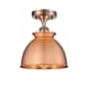 A thumbnail of the Innovations Lighting 516-1C-12-9 Adirondack Semi-Flush Antique Copper