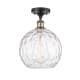 A thumbnail of the Innovations Lighting 516-1C-15-10 Athens Semi-Flush Black Antique Brass / Clear Water Glass