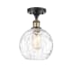A thumbnail of the Innovations Lighting 516-1C-13-8 Athens Semi-Flush Black Antique Brass / Clear Water Glass