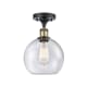 A thumbnail of the Innovations Lighting 516-1C-13-8 Athens Semi-Flush Black Antique Brass / Seedy