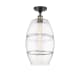 A thumbnail of the Innovations Lighting 516-1C-20-10 Vaz Semi-Flush Black Antique Brass / Clear