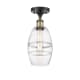 A thumbnail of the Innovations Lighting 516-1C-10-6 Vaz Semi-Flush Black Antique Brass / Clear