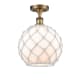 A thumbnail of the Innovations Lighting 516 Large Farmhouse Rope Brushed Brass / White Glass with White Rope