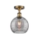 A thumbnail of the Innovations Lighting 516-1C-12-8 Athens Semi-Flush Brushed Brass