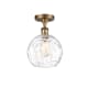 A thumbnail of the Innovations Lighting 516-1C-13-8 Athens Semi-Flush Brushed Brass / Clear Water Glass