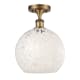 A thumbnail of the Innovations Lighting 516-1C-13-10 White Mouchette Semi-Flush Brushed Brass