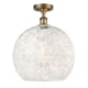 A thumbnail of the Innovations Lighting 516-1C-18-14 White Mouchette Semi-Flush Brushed Brass