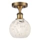 A thumbnail of the Innovations Lighting 516-1C-10-6 White Mouchette Semi-Flush Brushed Brass