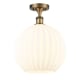 A thumbnail of the Innovations Lighting 516-1C-15-12 White Venetian Semi-Flush Brushed Brass