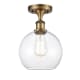 A thumbnail of the Innovations Lighting 516-1C-13-8 Athens Semi-Flush Brushed Brass / Clear