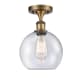 A thumbnail of the Innovations Lighting 516-1C-13-8 Athens Semi-Flush Brushed Brass / Seedy